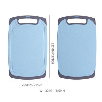 Portable Double-Sided Non-Slip Wheat Straw Cutting Board for Baby Food, Fruits, Vegetables, Camping, and Baking