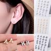 Simple For Women Jewelry Personalized Girls A-Z Alphabet Stainless Steel 1Pair Fashion 26 Letters Earrings
