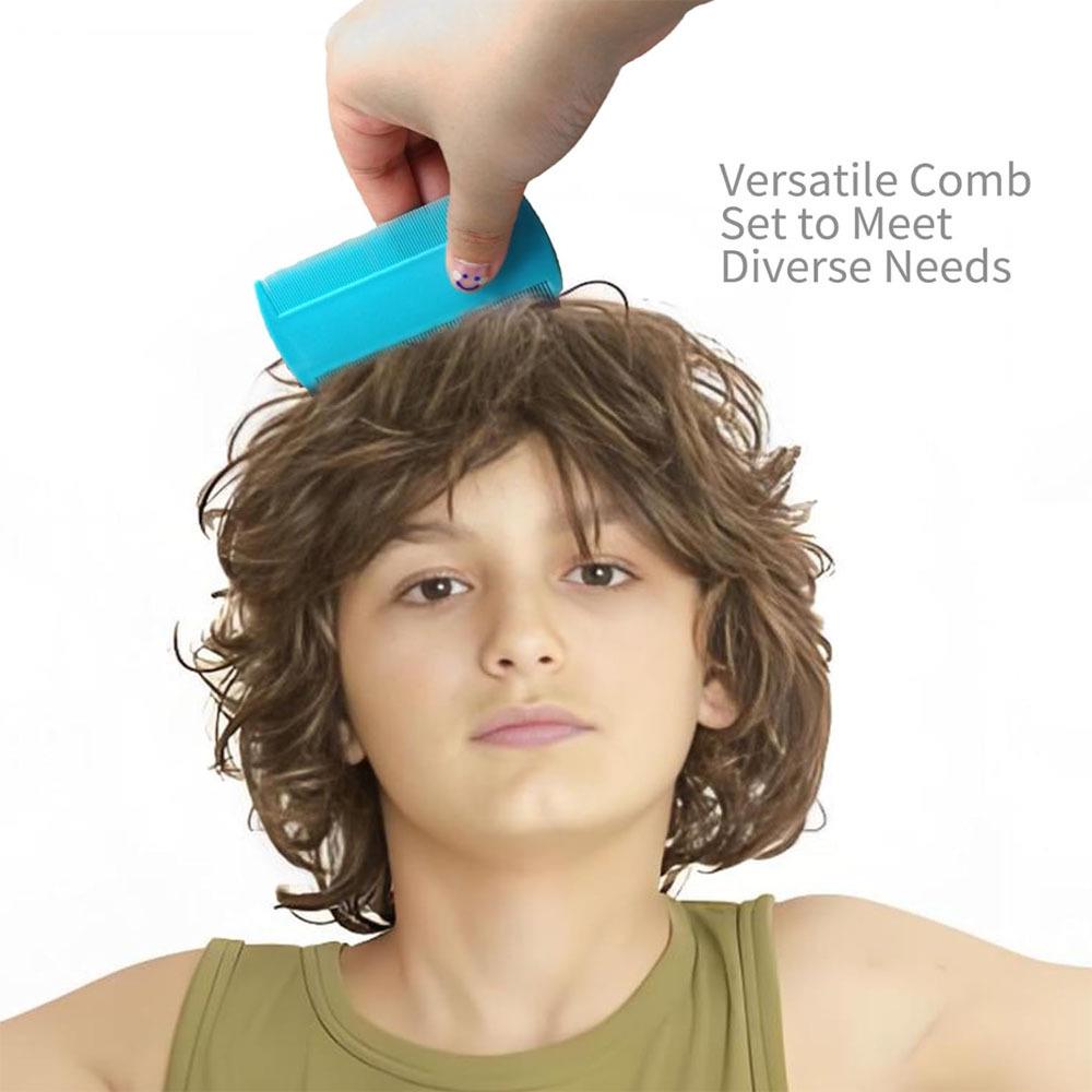 9-Piece Pet Comb Set for Cats and Dogs: Fine Needle, Flea, Lice, and Fine Tooth Combs