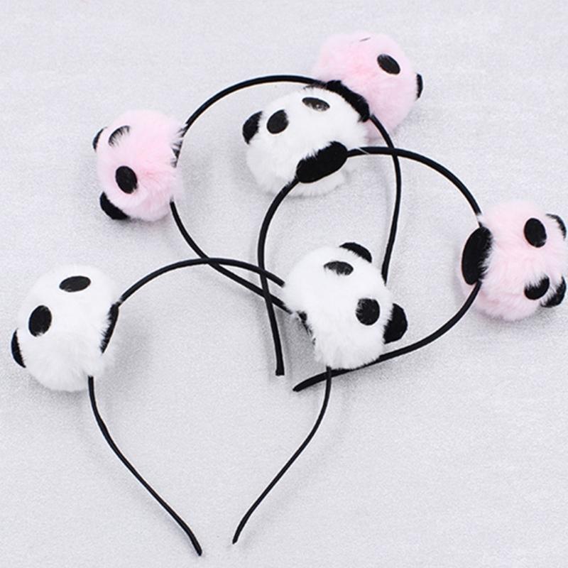Stylish Panda Headpiece Proms Birthday Hairbands Fun Headwear Halloween Charm Adorkable Hair Headwear