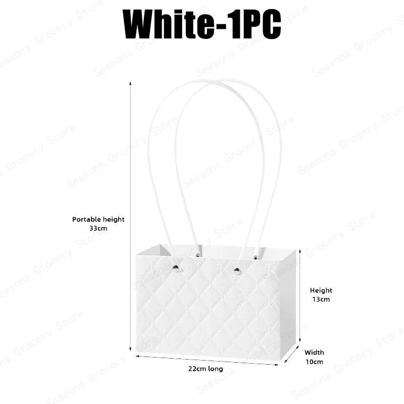 2026 New Reusable Waterproof Flower Tote Bag Eco Friendly Wedding Party Favors Gift Box Portable Bouquet Packaging Decorations