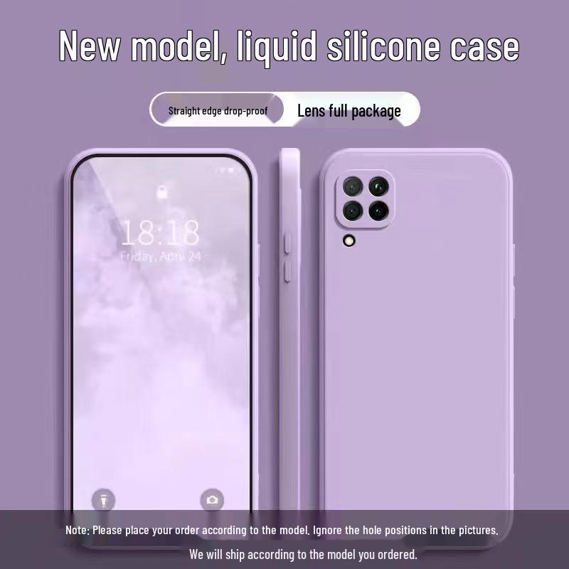 Huawei nova7i Liquid Silicone Protective Phone Case - Drop Protection, Solid Color, Skin-Friendly Feel