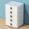 Clear Stacking Drawer Organizer - Multi-Tier PP Storage Box for Office/Beauty Products, Modular Desktop System (2-5 Layers)
