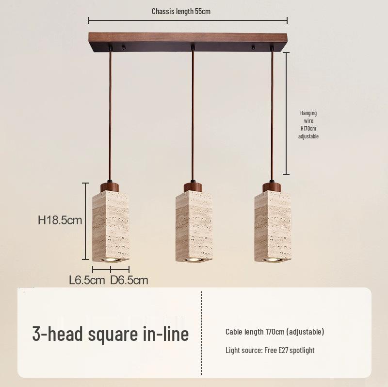 Wabi-Sabi Japanese Retro Pendant Light for Bedside and Bar Counter