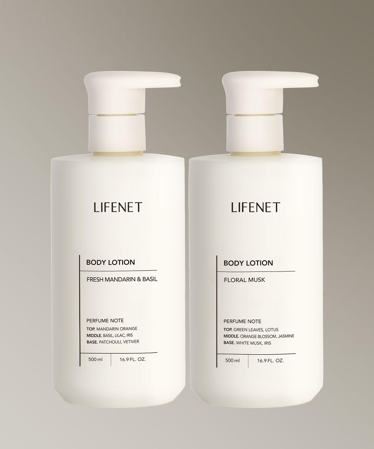 [2PACK] Ceramide Perfume Body Lotion 500ml Lotion - Mandarin and Basil