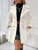 European & American Women's Double-Breasted Woolen Coat - Autumn/Winter Fashionable Style