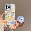 ins Korean cartoon animal suitable for Apple 16promax mobile phone case iPhone15 magnetic suction bracket 14P new