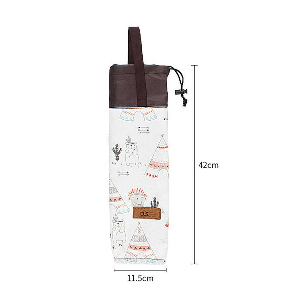 Outdoor Disposable Paper Cup Storage Bag Portable Hanging Bag Waterproof Camping Cup Organizer