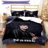 Conjunto de Cama Personalizado com Nome Quarta-feira 3 Peças Capa de Edredom Fechamento Inclui 1 Capa de Edredom e 2 Fronhas, Macio e Confortável para Todas as Estações.