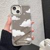 Grid Makeup Mirror Phone Case For IPhone 17 16 12 13 Mini 11 14 15 Pro Max 17E 16E Plus Silicone Coque Cover Fundas