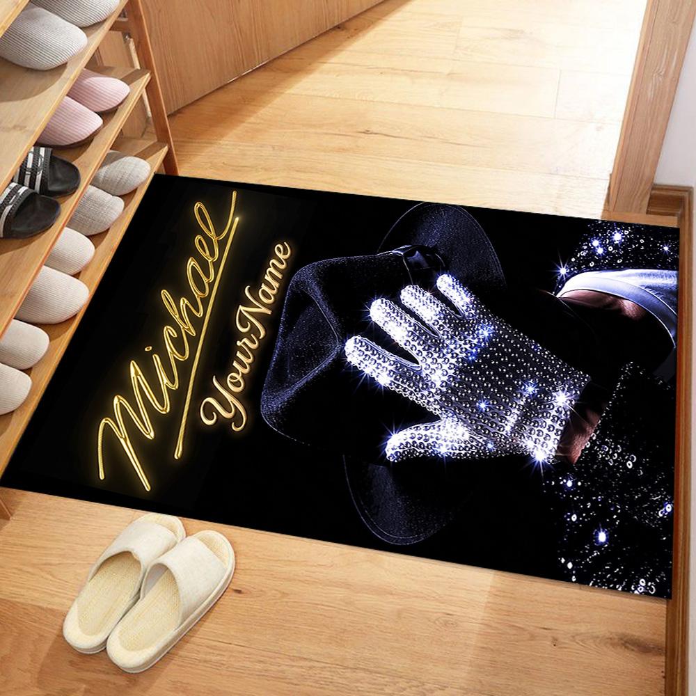 Michael Jackson 162 Customized Name Carpet Perfect for Decorate room Hallway Study room Balcony Anti-slip Rug Anime Office Decor