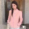 Autumn Winter Stand Collar Casual Fashion Zipper Coat Women Slim Simple All-match Sports Cardigan Outwear Top