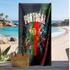 Asciugamano da Spiaggia Stampa Calcio Portogallo Asciugatura Rapida Super Assorbente Morbido Asciugamano da Bagno per Nuoto Spiaggia Viaggio Souvenir Regalo