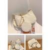 Corduroy Shoulder Bag with Mini Coin Pouch Crossbody Bags for Your Necessities