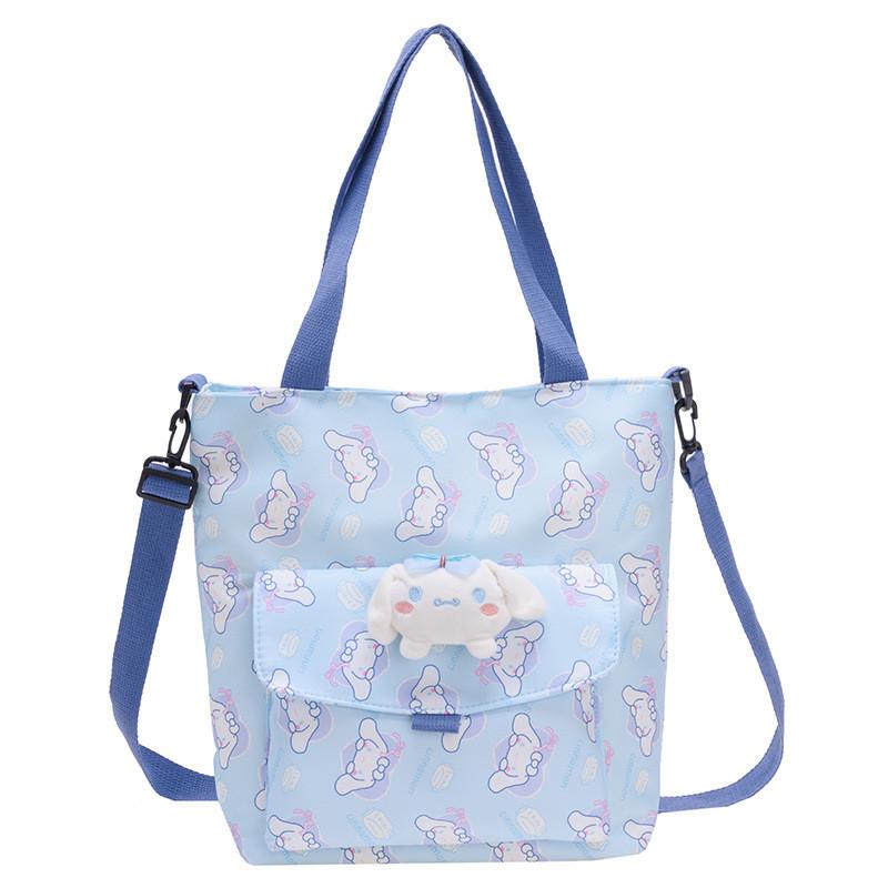 My Melody Nylon Crossbody Bag Lightweight Waterproof Tote For Kids Daily Use**