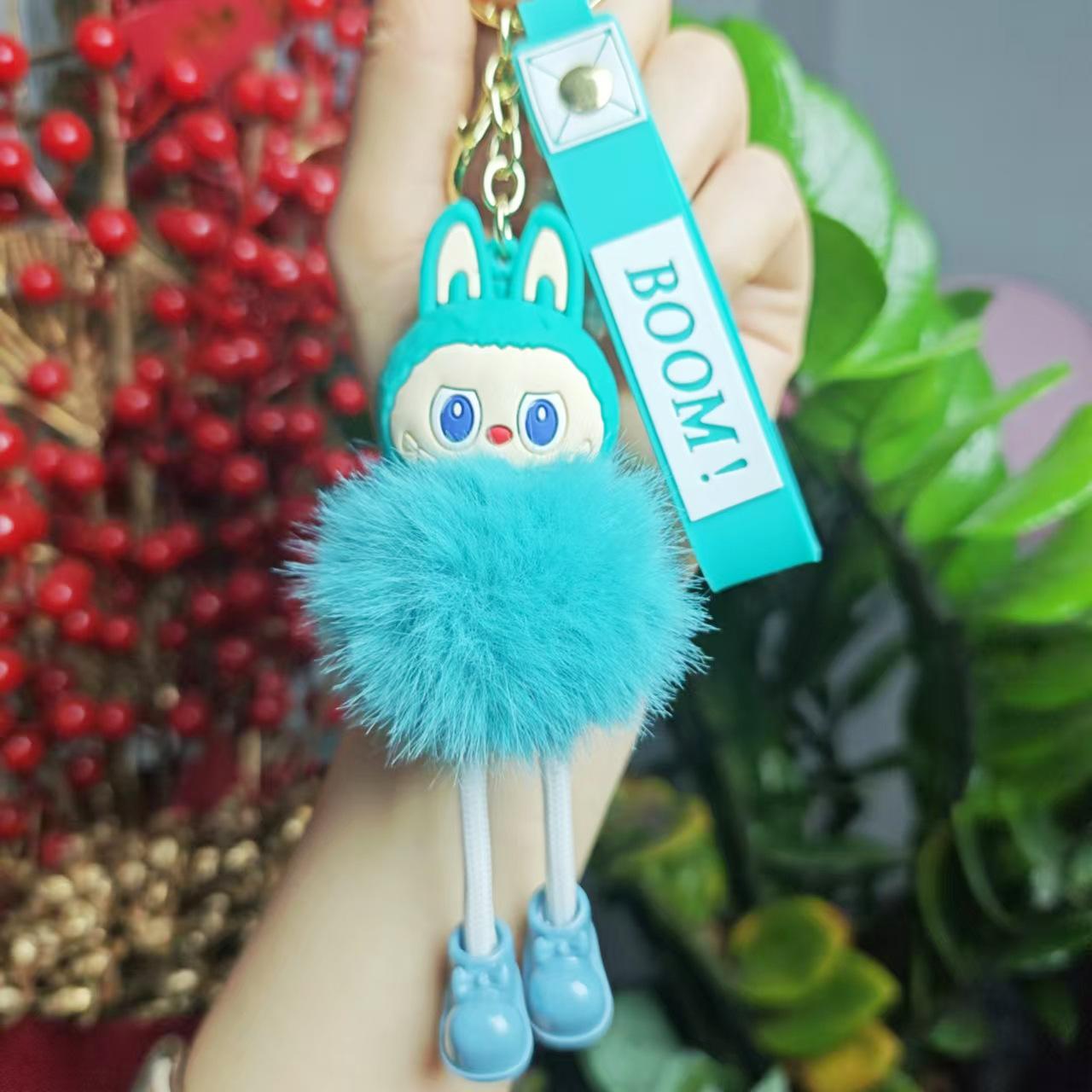 

Plush Rab Cute Car Key Schoolbag Hanging Pendant Ornament Keychain