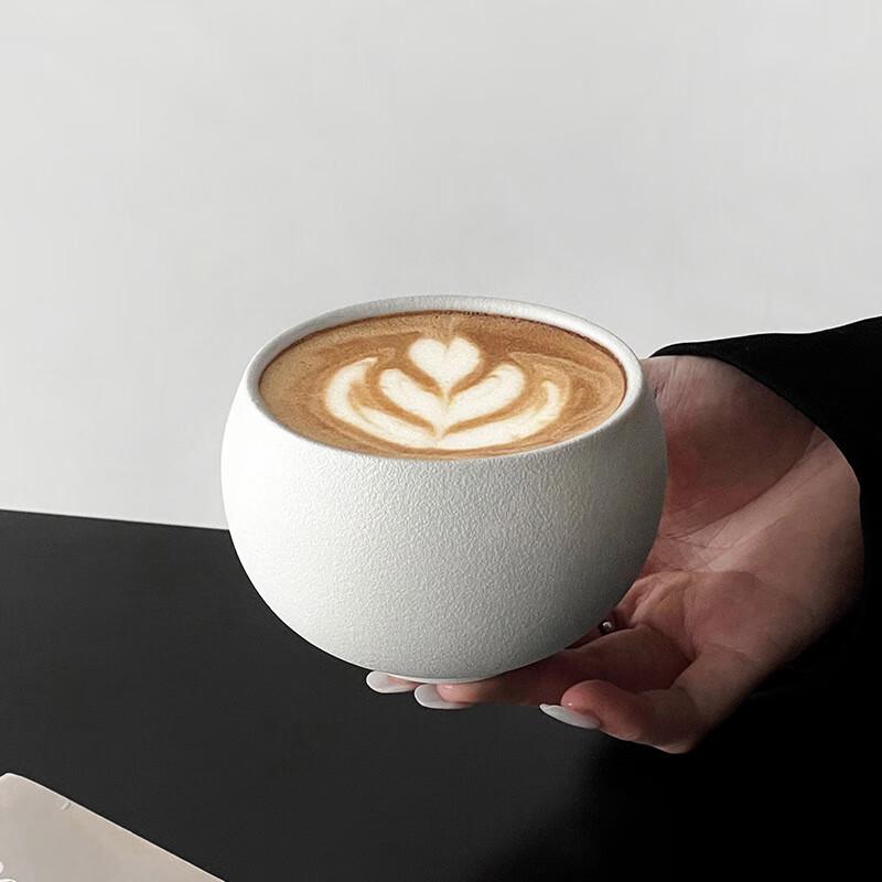 Retro Ceramic Cup with Saucer