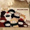 Cute Entry Door Mat: Stain & Dust Resistant, Cuttable, Non-Slip Home Entrance Mat