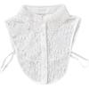Girls Hollow Out Lace Shirt Detachable Fake Collar Shirt Lapel Blouse Top Adjustable Women Clothes Ladies False Collar Decor