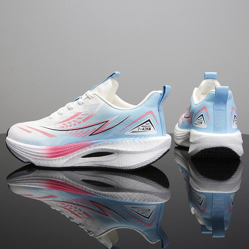 Men'S Sports Shoes Carbon Plate Running Shoes Male Marathon Sneakers Racing Shock-Absorbing Athletics Training Shoes For Women