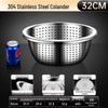 Extra Thick 304 Stainless Steel Household Deep Soup and Mixing Basin