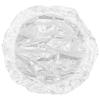 48 Inch Clear PVC Round Tablecloth Thick Waterproof Spill-Proof Elastic Edge Transparent Table Protector for Dining Outdoor