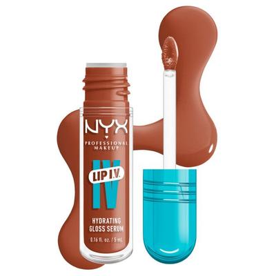 NYX Professional Makeup, Lip IV, Gloss, Up To 12h Hydration, Highly Pigmented, Glossy Finish, Caramel Drip
