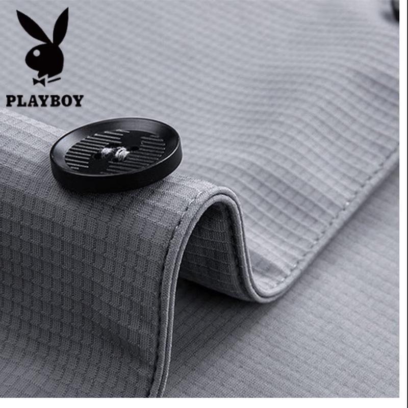 Playboy Men's High-Elastic Casual Slim-Fit Blazer