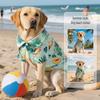 Summer Ice Pet Shirt Big Dog Printed Beach Shirt Breathable Clothing