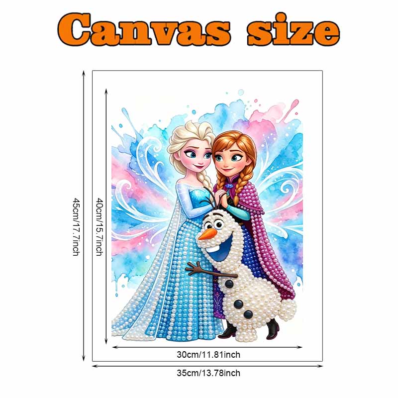 Disney Pearl Painting Frozen Princess Art Kit Adult Beginner Home Wall Decor Special Shape