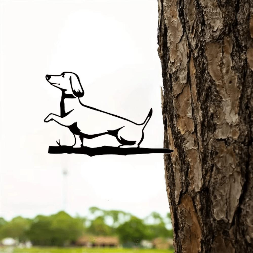 Metal Animal Sculptures for Backyard Patio Wall Decoration Birds Dogs Dragons Fairies