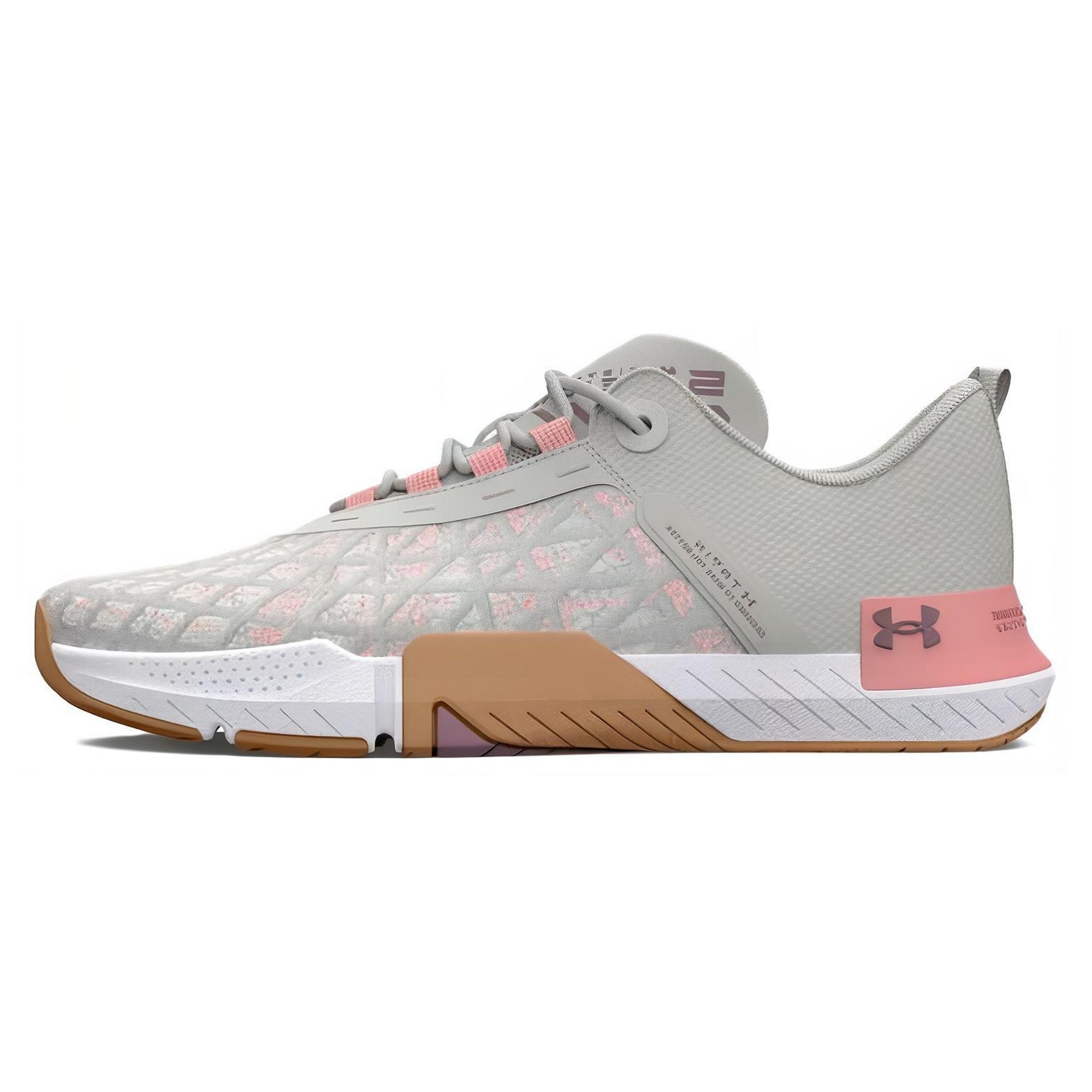 (WMNS) Under Armour TriBase Reign 5 White Clay Pink Fizz Women s 3026022-300 EU 39