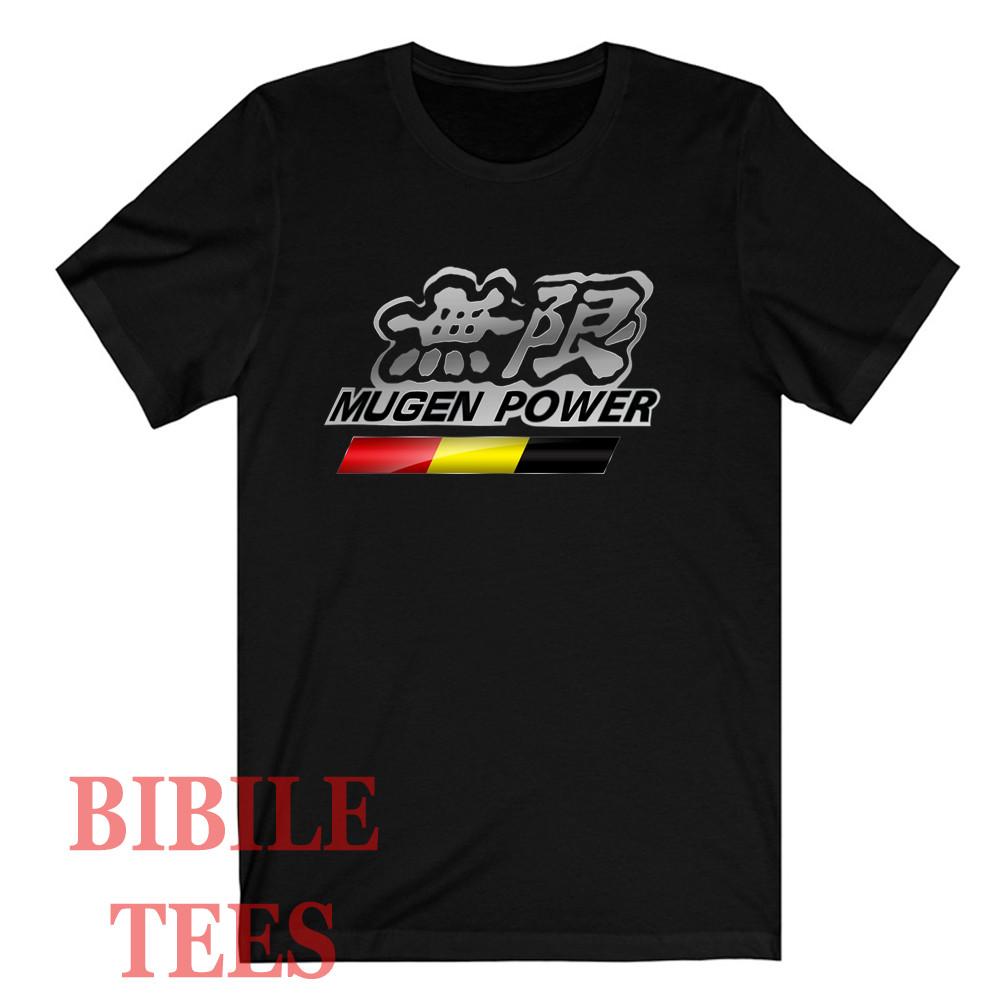 MUGEN POWER Japan Racing Black T-shirt Size S to 5XL S