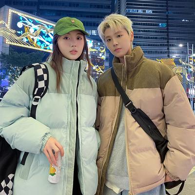 Casual Jacket Thickened Velvet Autumn and Winter Trendy Jacket Couple Hooded Cotton Coat