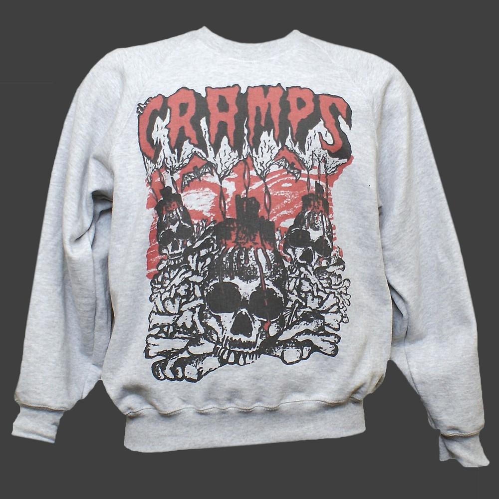 

The Cramps Psychobilly Punk Rock Sweatshirt Jumper Unisex Grey S-3XL XL