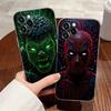 Marvel Heroes Deadpool Hulk Transparent Phone Case For iPhone 17 Pro Max 17E 11 12 13 14 15 16 Pro Max Plus 17 Air 16E 7 X Cover