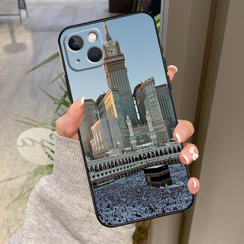 Islamic Muslim Pilgrims in Mecca Case For iPhone 13 11 14 12 15 16 Pro Max Plus XR X XS Max 12 13 Mini Soft Cover