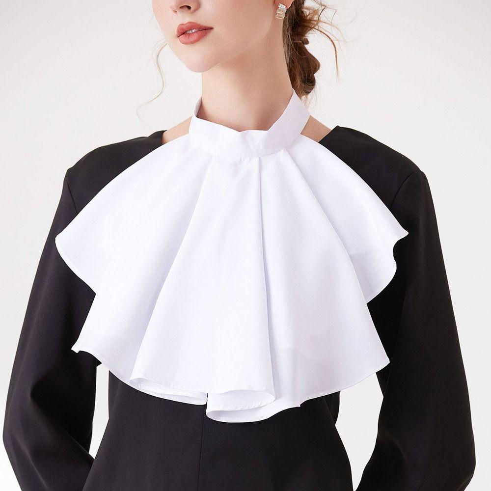 Detachable Elizabethan Neck Ruff Elegant Ruffled Collar Renaissance Collar  Historical Reenactment