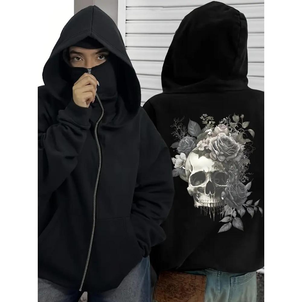 High End Doppelhut und Doppelhals Herren- und Damenmode und lustiger Streetstyle Mädchen Barak Hübsches Langarm-Kapuzensweatshirt