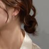 Silver 18K Gold Plated Women's Stud Earrings: Trendy 2022 Dangle & Ear Cuffs, Simple and Versatile Jewelry