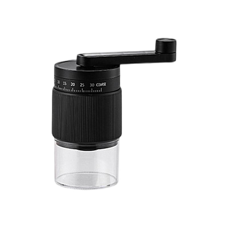 

Practical Coffee Grinder Manual Operation AdjustabIe Coffee Grinder ABS Texture for Effortlesses Grinding Anywhere чёрный