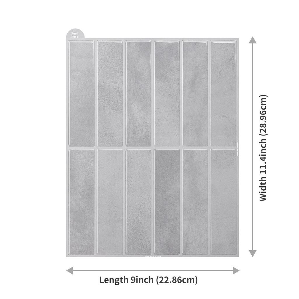 Adesivo Murale Impermeabile 3D Effetto Piastrella – Resistente a Olio, Autoadesivo, Alta Temperatura per Ristrutturazioni di Cucina, Bagno e Caffetteria.