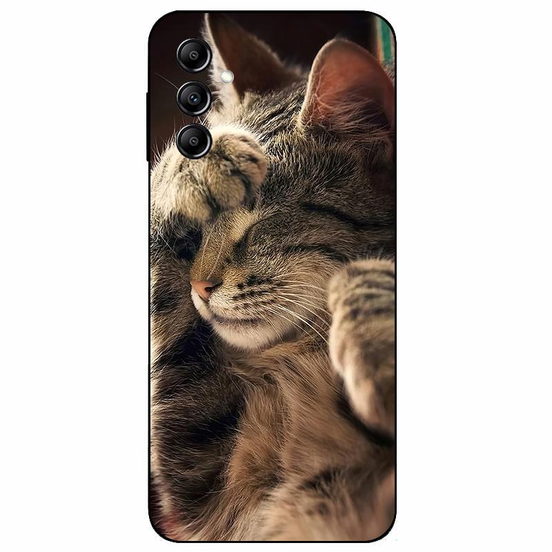 For Samsung A14 4G A 14 M14 5G Case Painted TPU Soft Silicone Black Funda for Samsung Galaxy A14 A145F Bumper GalaxyA14 M 14 Bag