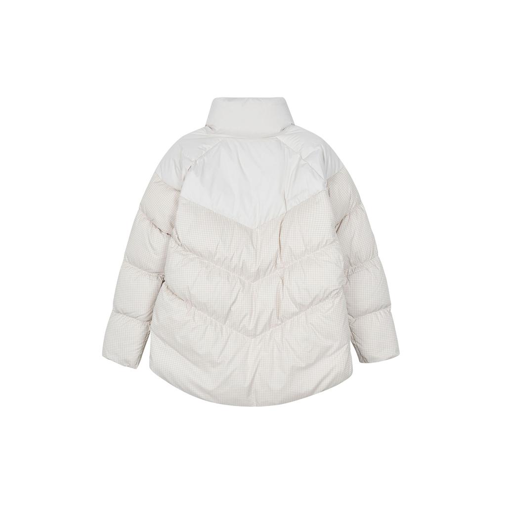 Nike Therma-FIT Solid Casual Stand-Collar Loose Down Jacket Women Jackets Light-Taupe FD8212-104