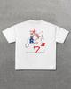 Vintage Kill Bill Beatrice Kiddo Grafikdruck T-Shirt Okinawa Japanischer Filmshirt Seltenes Film Souvenir Sommer Freizeit T-Shirt
