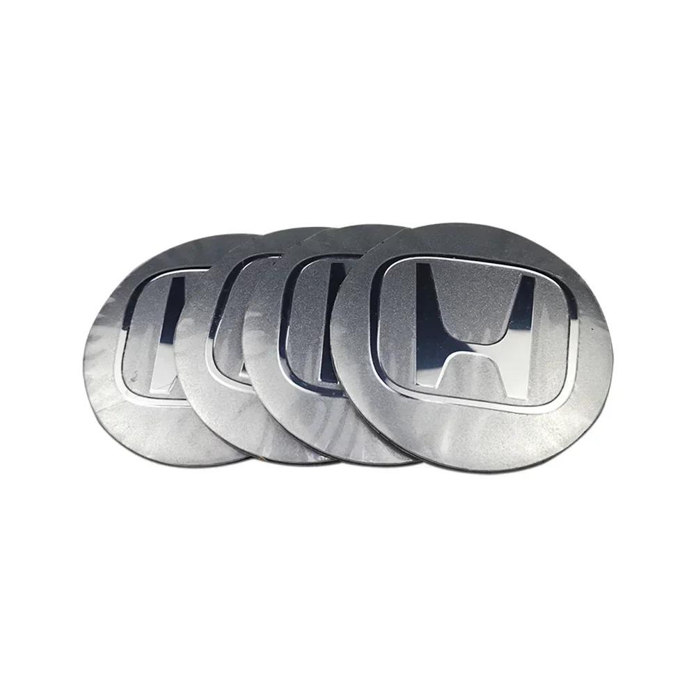 For Honda Civic City Accord Odyssey CRV Hrv Jazz CBR VTX 60MM Car Wheel Center Hub Cap Badge Logo Emblem Decals Tire Stickers RF6