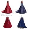 Kinder Prinzessin Langarm Formelles Hochzeits Blumenmädchen Kleid