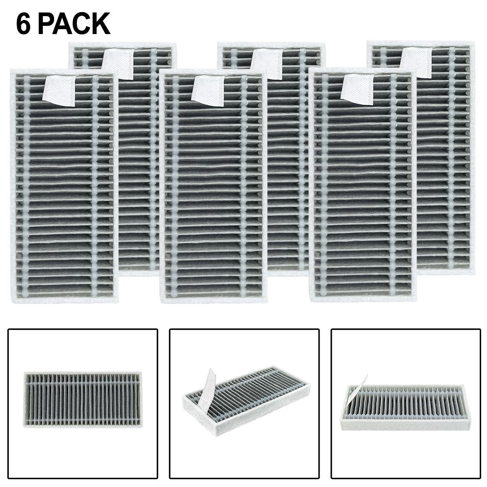 6pc For Ecovacs Washable Replacement Filters, Suitable For  Deebot X11, OmniCyclone, X11 Pro, X11 Pro For Omni, X11 X11 Famil China Mainland