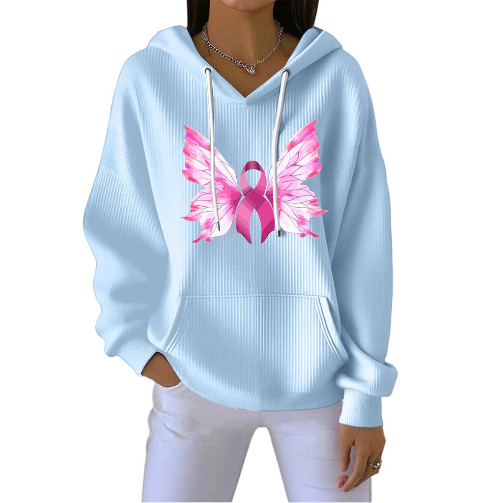 Women's Fashion CasualAngel Printed Pullover Sports Long Sleeve Sweatshirt