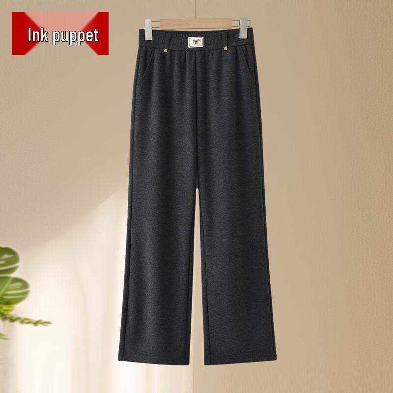 

Mom s High-Waisted Relaxed Straight-Leg Casual Pants L